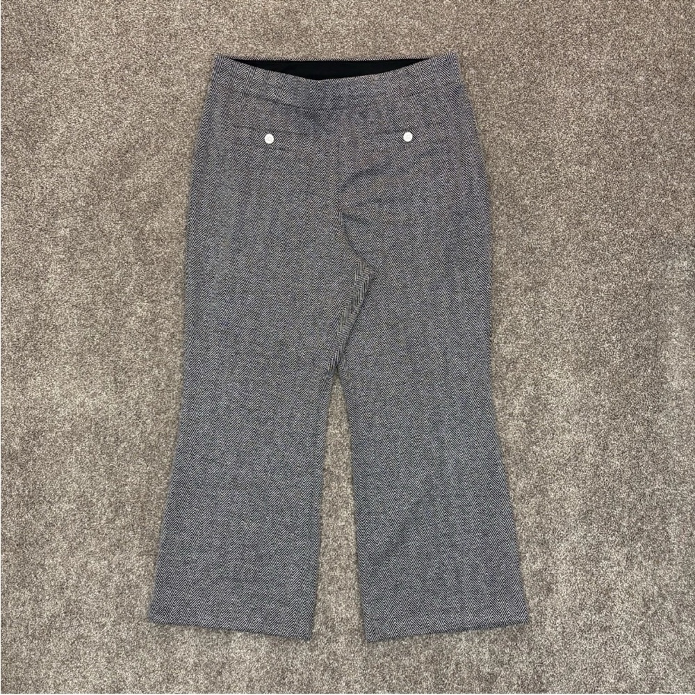 Michael Kors Women's Pants Size XL Gray Cropped Wide Leg Pull On Stretch - Picture 2 of 5
